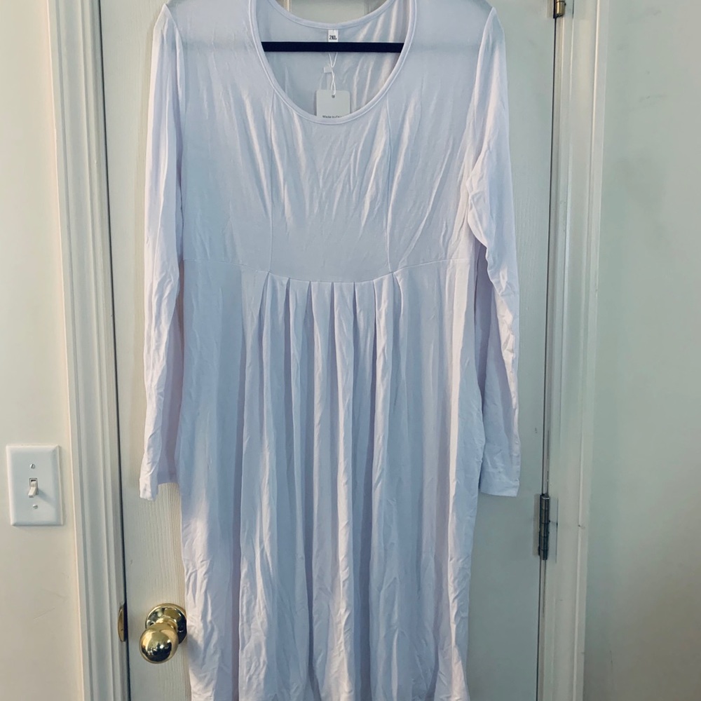 Casual Long Sleeve Dresses Empire Waist